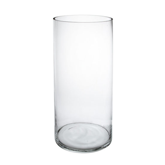 Glass Cylinder Vase Clear (20Dx40cmH) Santospirito Flowers & Wholesalers