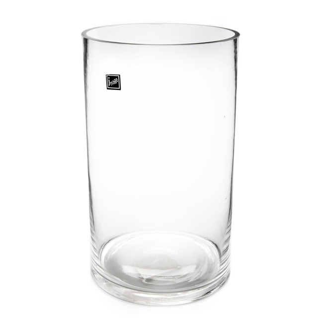 Glass Cylinder Vase Clear (12Dx25cmH) Santospirito Flowers & Wholesalers